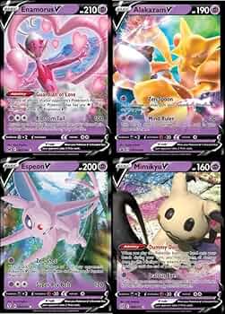 ポケモンカード×5 Amazon.co.jp: ポケモンV-カード4枚組 サイキックタイプ